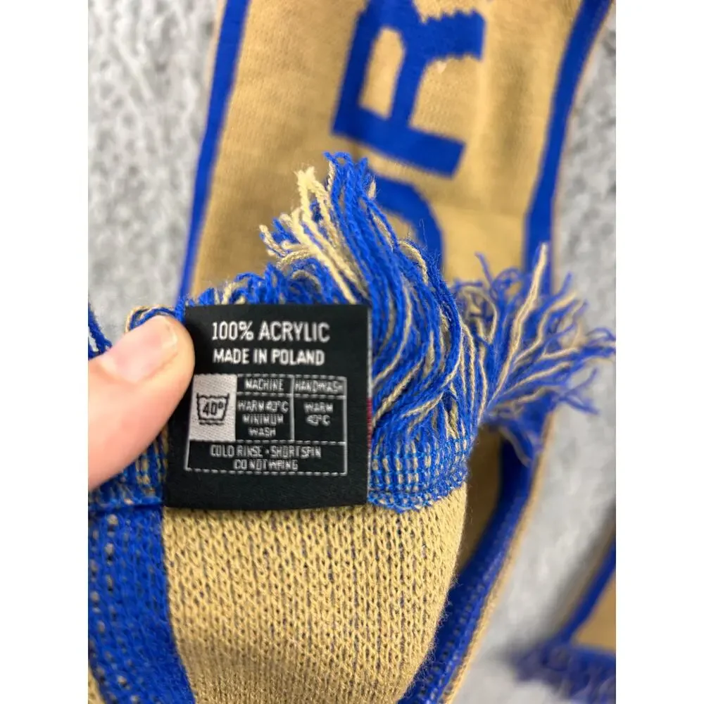 Jordan Matthews Soccer Football Supporters Scarf Blue Gold‎ Knit Acrylic Poland